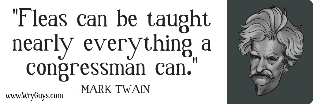 Mark twain congressmen bumper sticker