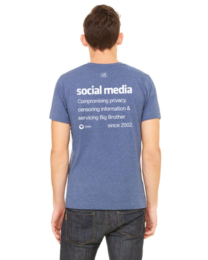 Navy Blue Heathered - Back