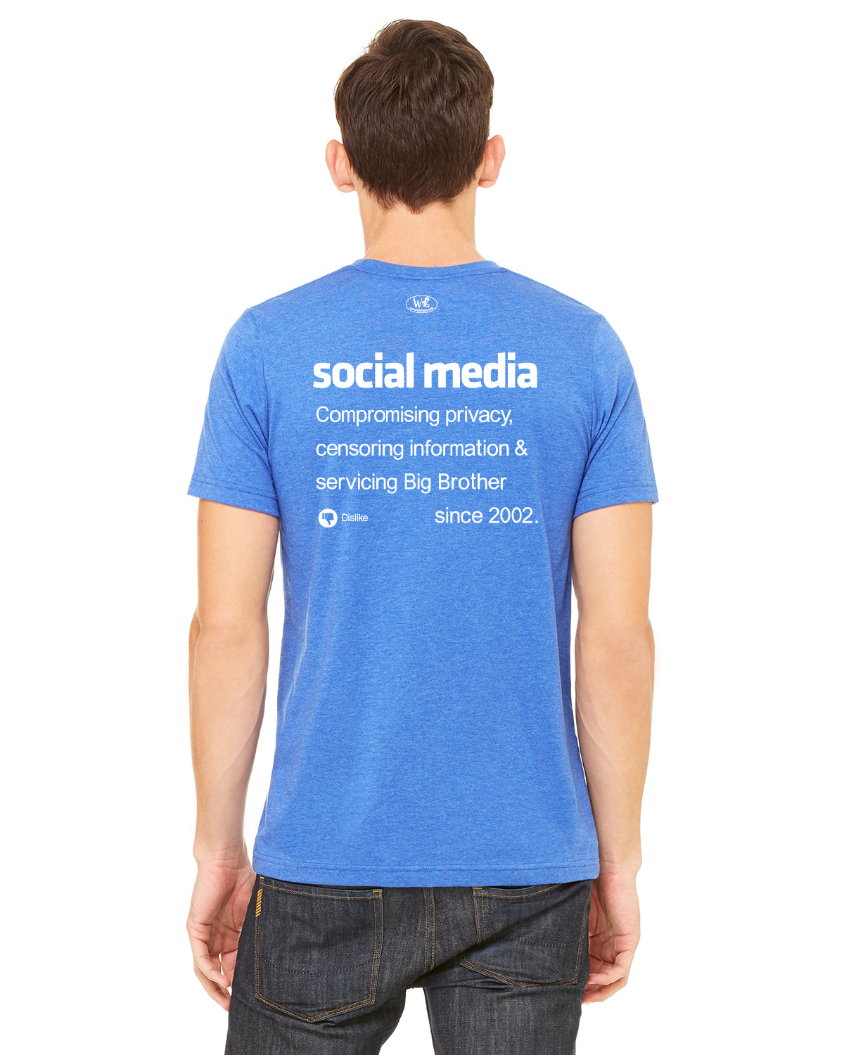 Royal Blue Heathered - Back